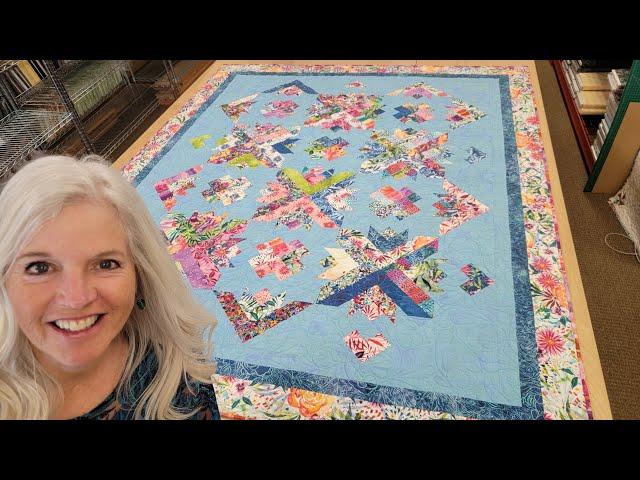 MAKING A BEAUTIFUL "BEACH CITY BLOOMS" QUILT!