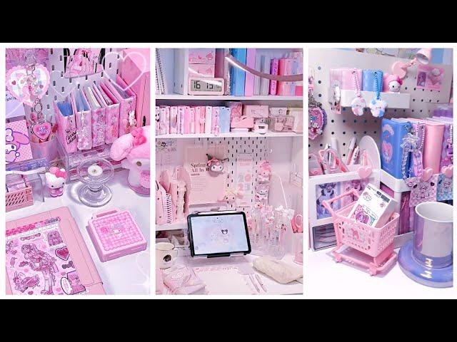 asmr relaxing desk and stationery organization ideas  #cindyasmr