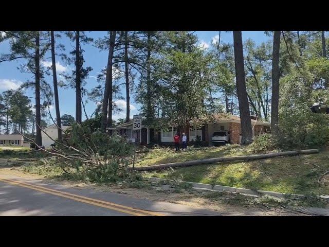 Augusta, Georgia Hurricane Helene storm damage