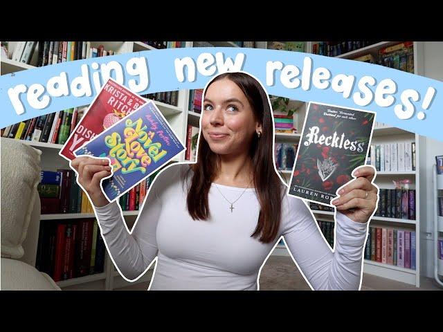 reading new releases for a week!! (new 5 star?!)  *reading vlog - spoiler free*