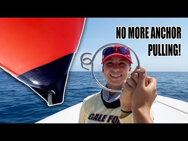 HOW TO USE AN ANCHOR BALL - Never pull an anchor again ️ Using a polyform buoy | Gale Force Twins