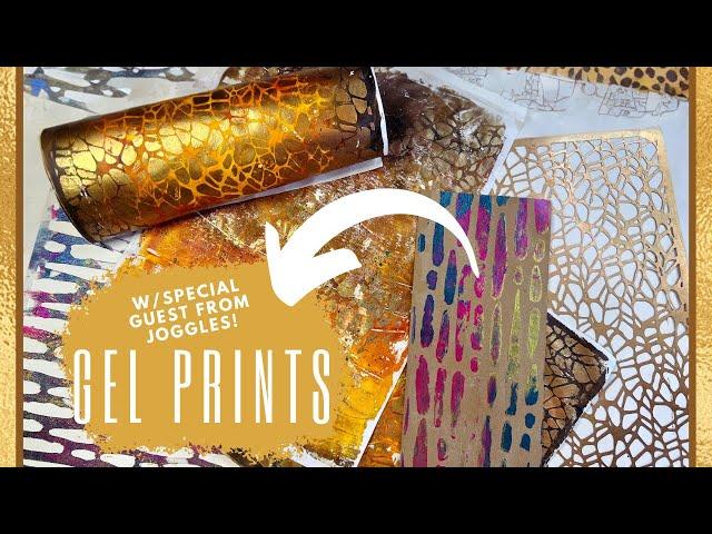 Stunning Results: Cheetah prints on the gel plate with paint & layering stencils