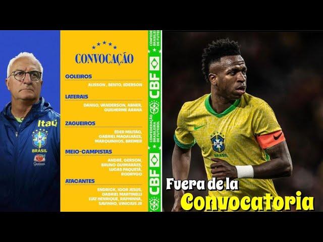 CONVOCATORIA DE BRASIL/SIN VINICIUS,SIN MILITAO Y SIN ALLISON 