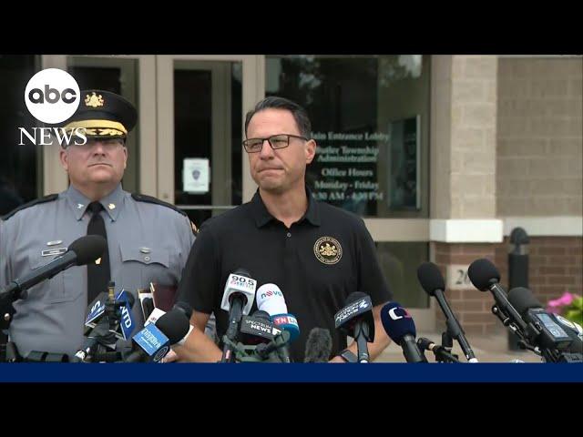 PA Gov. Josh Shapiro gives update on Trump assassination attempt