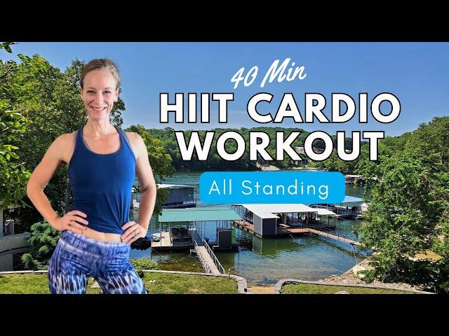 40 MIN NO REPEAT HIIT CARDIO WORKOUT // NO EQUIPMENT, ALL STANDING