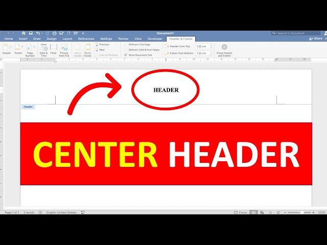 How To Align Heading In Center In Word