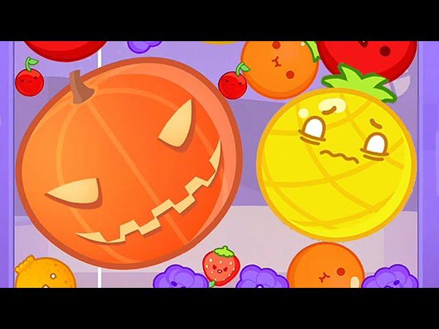 Suica Game got a scary update and now its a pumpkin - Suica Game スイカゲーム