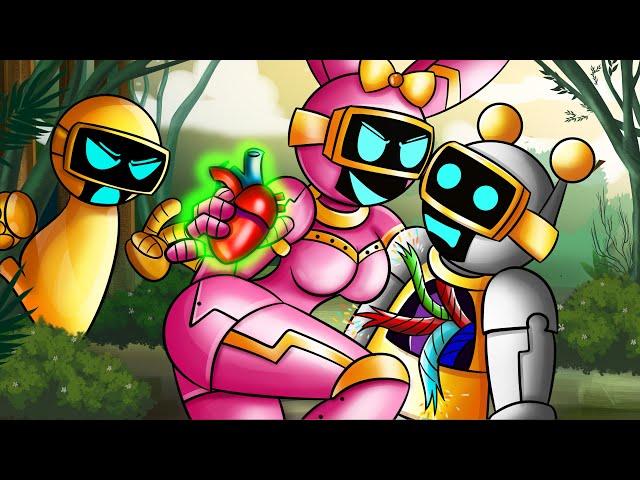 Pink Bot Draws a Lovely Heart?! | Incredibox Sprunki Animation