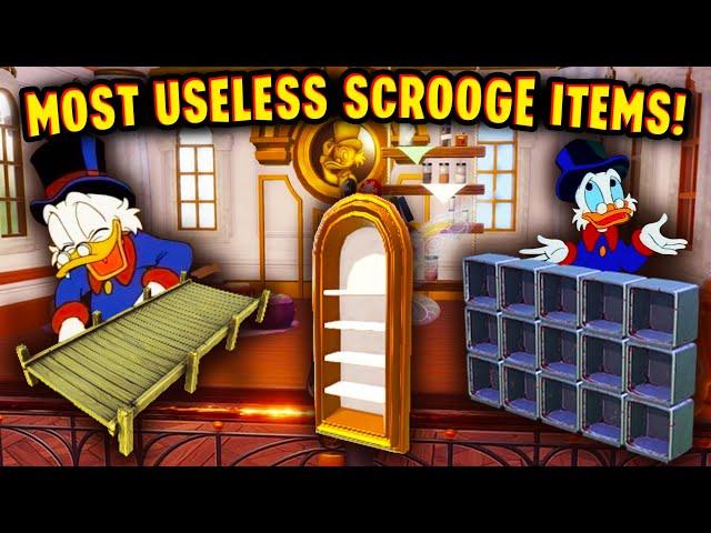 Disney Dreamlight Valley. Worst Villains and Most Useless Scrooge Items.