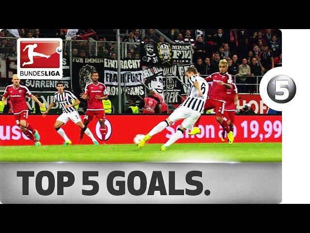 Top 5 Goals - Aubameyang, Ribery, Robben and More with Sensational Strikes