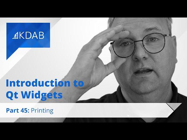 Introduction to Qt Widgets (Part 45) - Printing