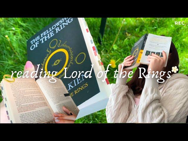 reading Lord of the Rings for the first time ️ finding a new fave book vlog