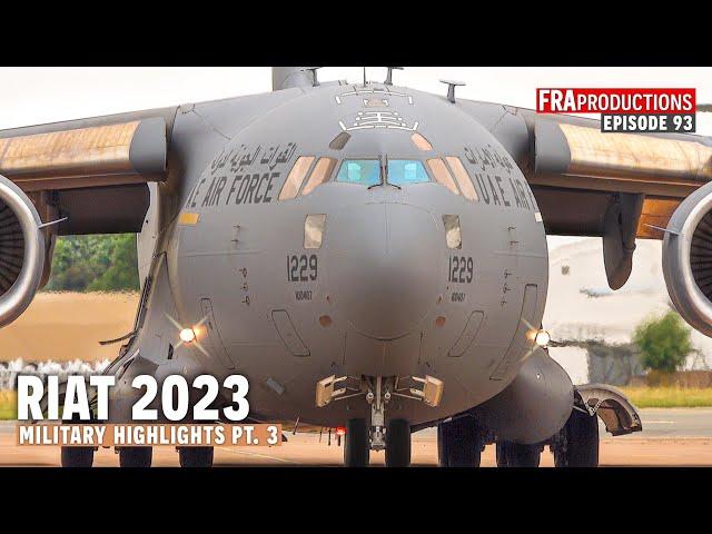 RIAT 2023 HIGHLIGHTS 3/3: Gloster Meteor, Hawker Hunter, Lancaster, A400, JAS-39...