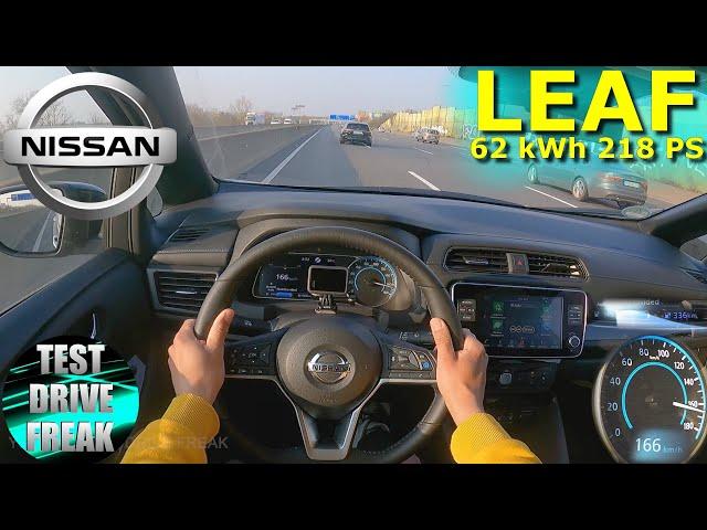 2022 Nissan LEAF e+ ZE1 Tekna 62 kWh 218 PS TOP SPEED AUTOBAHN DRIVE POV