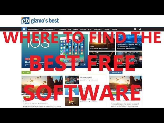 Gizmo's Best For Free Software Reviews And Information