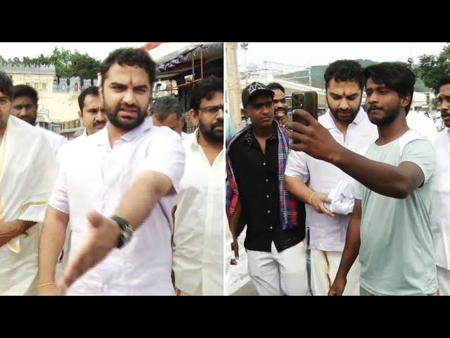 Actor Vishwak Sen Visits Tirumala | #GangsOfGodavari | Manastars