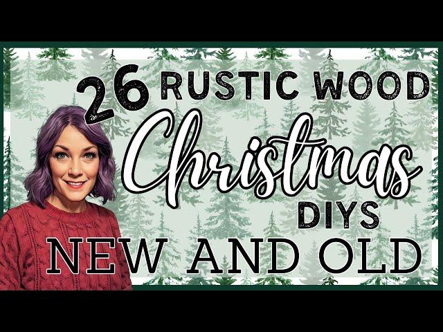 26 Christmas DIYs/Rustic Wood/SpindleDiys/Salvaged Wood