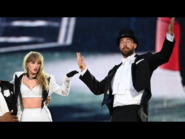 Taylor Swift and Travis Kelce SURPRISED The Eras Tour on stage