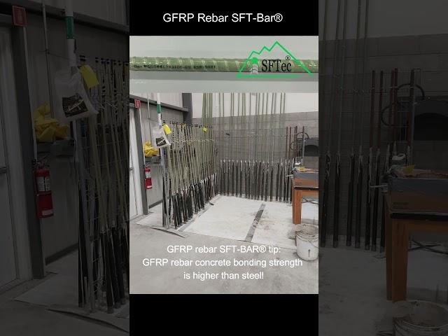 #GFRP #rebar SFT-BAR® tips: GFRP rebar concrete bonding strength is higher than steel! #construction