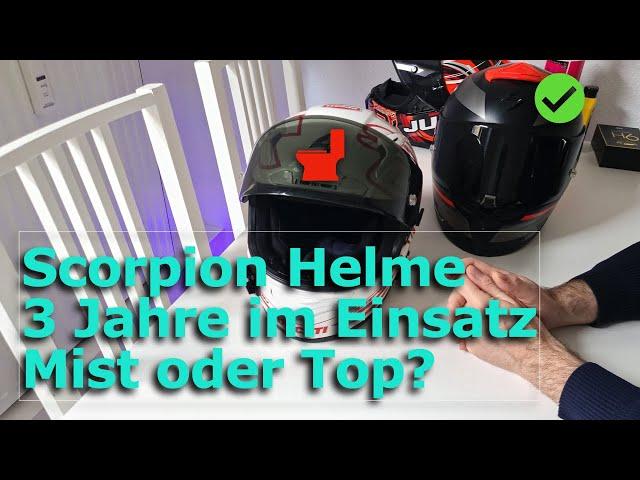 Scorpion Helm EXO R1 und EXO AIR 2000 nach 3 Jahren im Einsatz! Gut oder Schlecht?