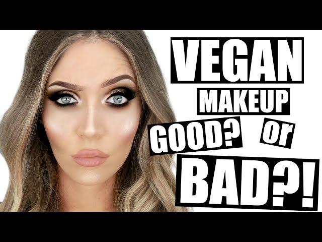 TRYING VEGAN MAKEUP!! Does It ACTUALLY Work?! | STEPHANIE LANGE