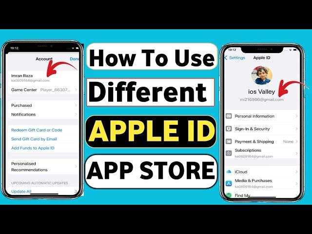 How To Use Different Apple ID For App Store | Sign in another Apple id/ Multiple Apple ID on iPhone