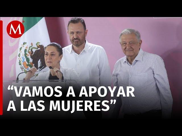 AMLO y Sheinbaum presiden Pensiones para el Bienestar en Querétaro