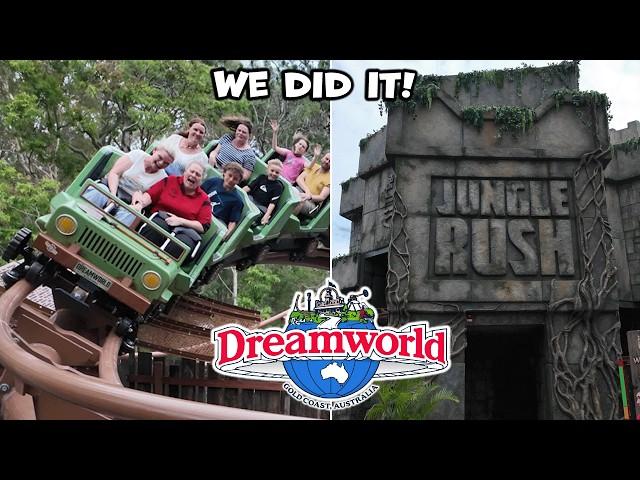 NEW! Riding Dreamworld's NEW Roller Coaster! Jungle Rush & Rivertown Soft Opening