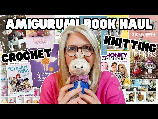 The ULTIMATE CROCHET + KNITTING AMIGURUMI Book Haul | (i bought every book on my AMAZON WISH LIST)