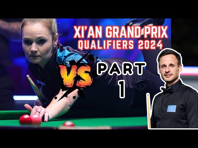 Reanne Evans (f) Vs David Gilbert - 2024 Xian Grand Prix Snooker Qualifiers - Part 1