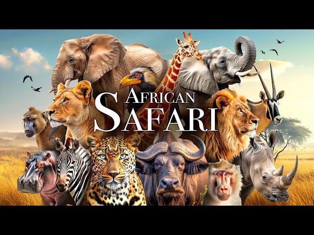 African Safari 4K - Amazing Wildlife of African Savanna | Scenic Relaxation Film