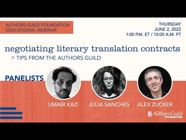 Negotiating Literary Translation Contracts