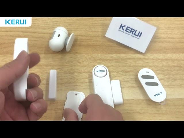 [Host] KERUI D121 Door sensor host pair with accessories | #remote control #door sensor #pir motion