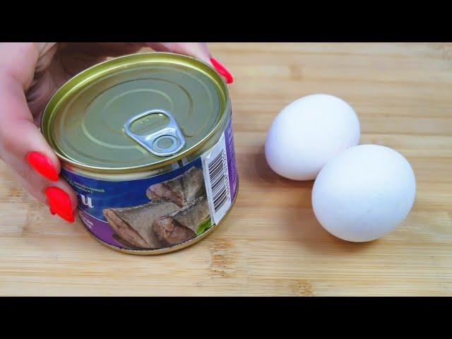 Canned fish and eggs! This breakfast recipe was invented by a genius. Live and learn