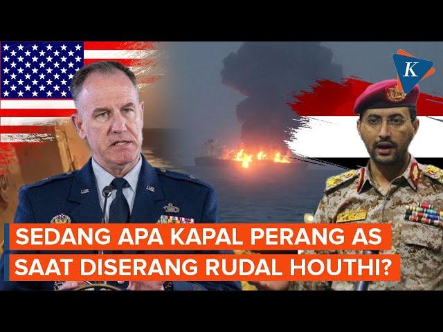 Sedang Apa Kapal Perang AS Saat Diserang Rentetan Rudal dan Drone Houthi?