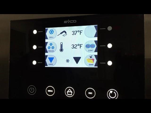Infrico Blast Chiller Controller Functions