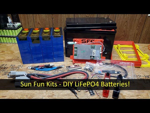 Sun Fun Kits DIY 12V 280Ah LiFePO4 Battery, $295/kWh!