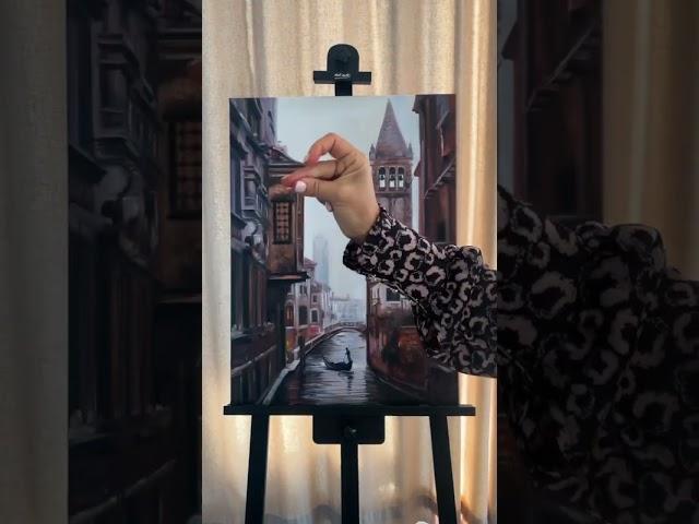 Городской пейзаж ️ #ольгабазанова #художник  #живопись #картина #краски #painting #oilpaintings