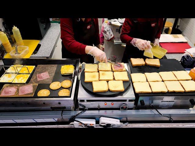 The Best Toast, Issac Toast's most popular menu, Cheese, bacon, potato toast, Korean street food