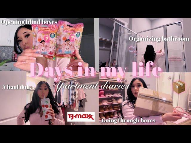 VLOG : calico critters, running errands, unpacking, haul, opening boxes, & online purse shopping