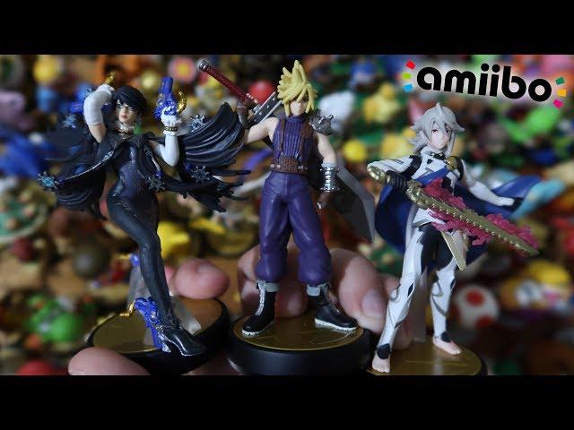 COMPLETING THE SUPER SMASH BROS AMIIBO COLLECTION (UNBOXING CLOUD, CORRIN, BAYONETTA)