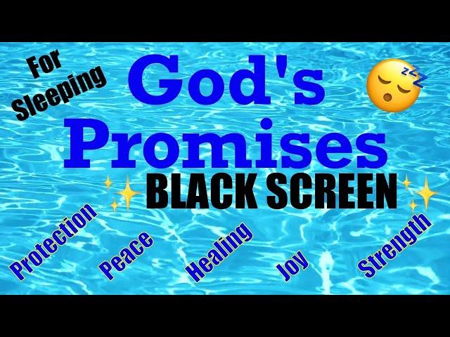 GOD’S PROMISES // PROTECTION // PEACE // HEALING // JOY // STRENGTH #blackscreen