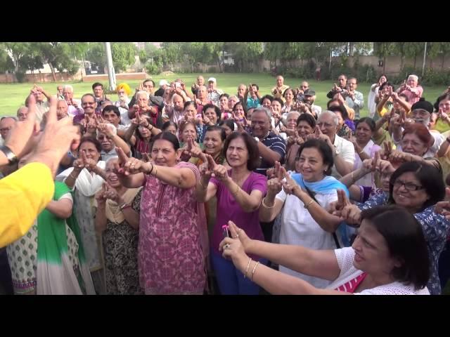 Dr. Madan Kataria and Madhuri Kataria Visit Jal Vayu Vihar Laughter Yoga Club, Sector 21, Noida, UP