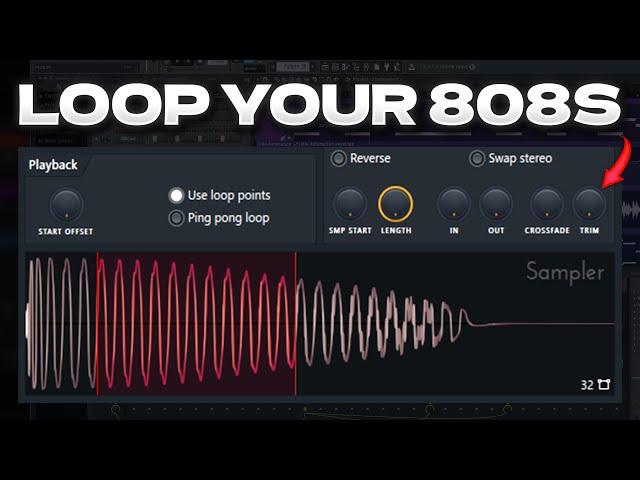 How To Loop 808s with Loop Points (FL Studio 24 Tutorial)