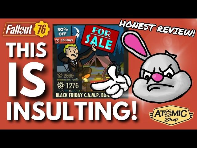 Black Friday MEGA Sale in the ATOM SHOP! what to GET & what to AVOID Fallout 76 CAMP Builder Review