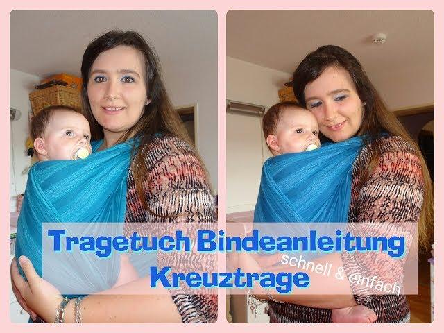 Tragetuch Wickeltechnik Kreuztrage| Bindeanleitung| Vivis Traglinge| Anleitung| Didymos|Tutorial