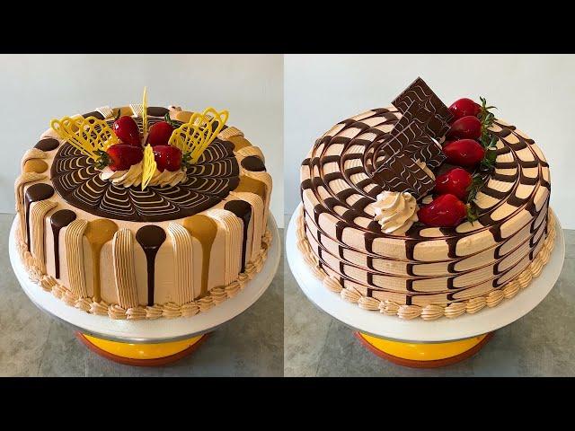 tutorial para decorado de pasteles con ganache de chocolate y dulce de leche