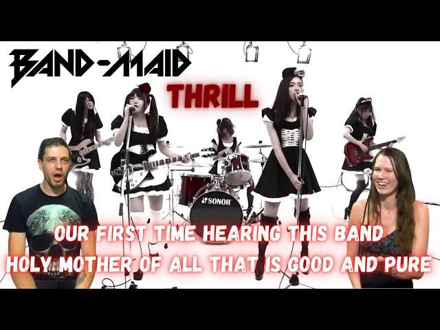 First time hearing Band-Maid! This can't be real can it??? Reacting to Thrill by Band Maid