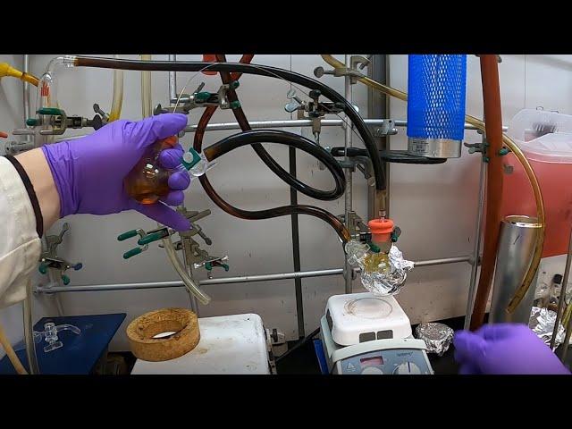 Transferring Solvents & Reagents with a Cannula on a Schlenk Line