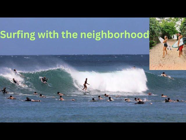 Ep 9: CRAZY CROWDED SURF SESSION ON THE NORTH SHORE